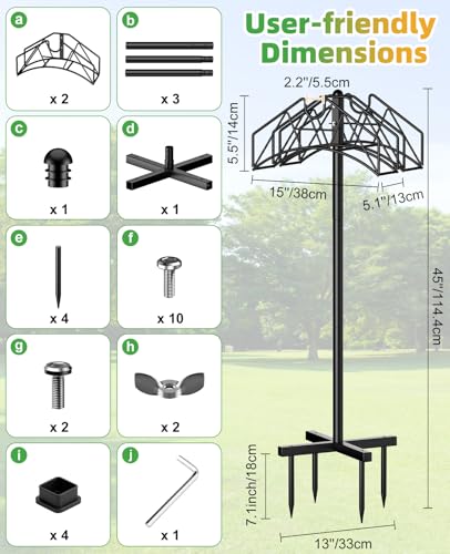 50% Off Heavy Duty Double-Sided Garden Hose Holder Stand - Image 6