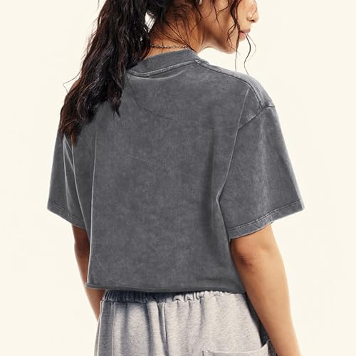 50% Off Vintage Cropped Cotton Tees for Women - Summer Style - Image 5
