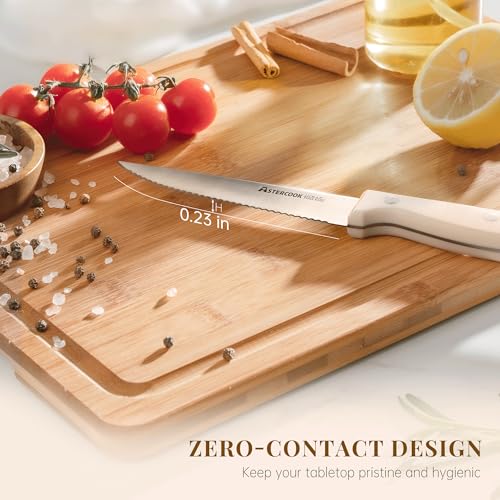 Save 33% on Astercook 8-Piece White Steak Knife Set - Image 6