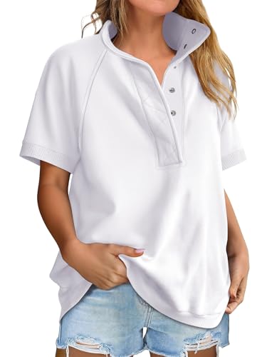 47% Off ANRABESS Women's Lightweight Oversized Polo Top - Image 1