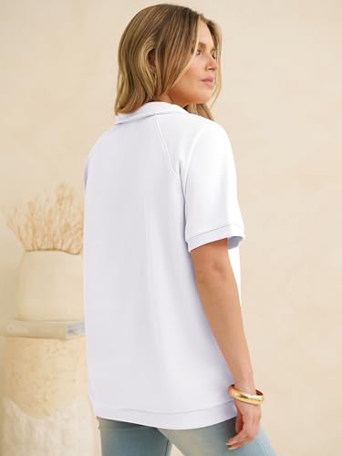 47% Off ANRABESS Women's Lightweight Oversized Polo Top - Image 6