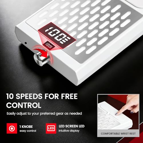 50% Off AIKYA Professional Nail Dust Collector - Cordless Vacuum - Image 4