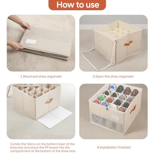 50% Off Chewlish Foldable Shoe Organizer with Clear Cover - Image 6