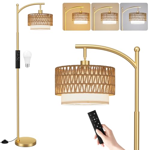 40% Off Ambimall Adjustable Arc Floor Lamp with Remote - Image 1