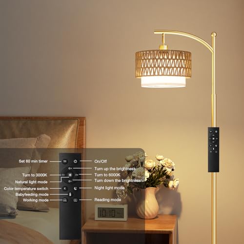 40% Off Ambimall Adjustable Arc Floor Lamp with Remote - Image 6