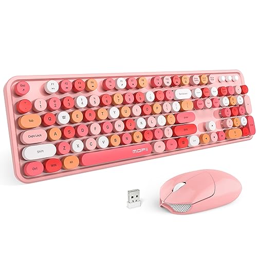 50% Off MOFII Pink Wireless Keyboard & Mouse Combo