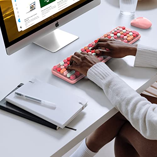 50% Off MOFII Pink Wireless Keyboard & Mouse Combo - Image 5