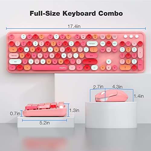 50% Off MOFII Pink Wireless Keyboard & Mouse Combo - Image 7