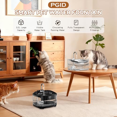 Save 20% on PGID 108oz Cat Water Fountain with Quiet Pump - Image 2
