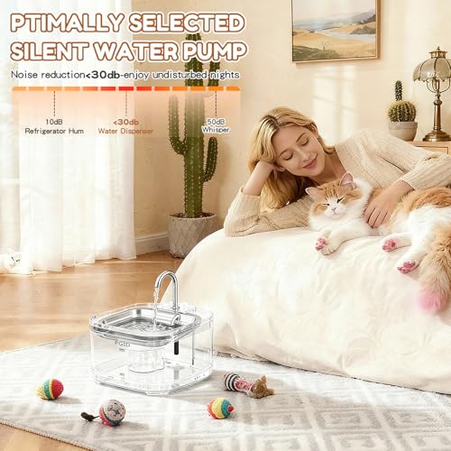 Save 20% on PGID 108oz Cat Water Fountain with Quiet Pump - Image 4