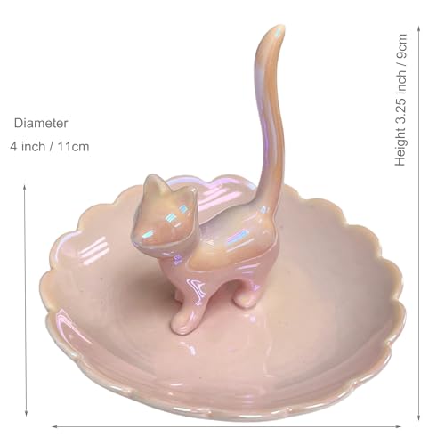 Save 13% on ROSA&ROSE Ceramic Cat Ring Holder Jewelry Tray - Image 2