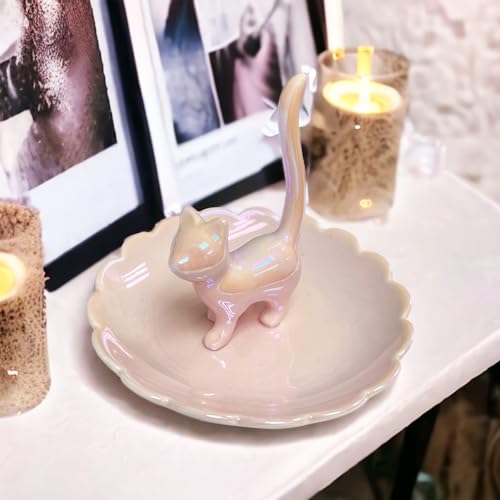 Save 13% on ROSA&ROSE Ceramic Cat Ring Holder Jewelry Tray - Image 6