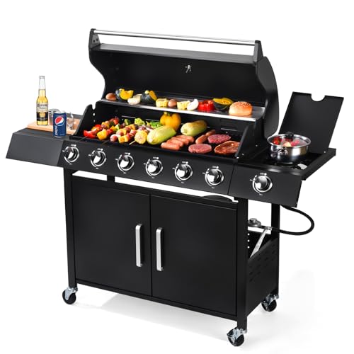 30% Off RYHOFOUD 6-Burner Propane Gas Grill with 60,000 BTU - Image 1