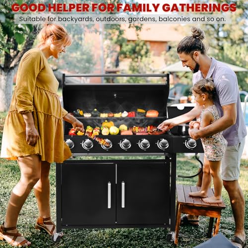 30% Off RYHOFOUD 6-Burner Propane Gas Grill with 60,000 BTU - Image 2