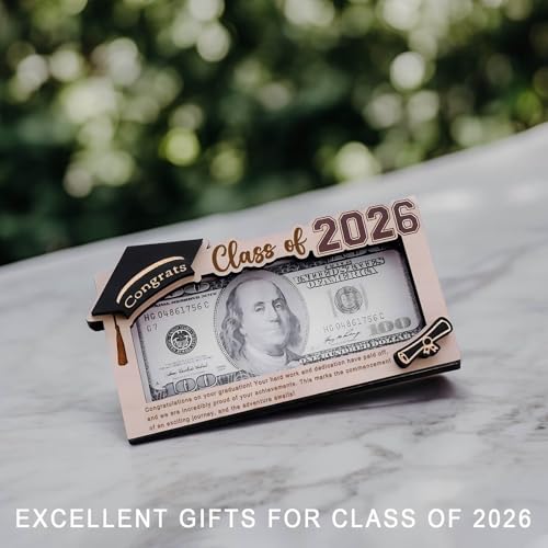50% Off Wooden Graduation Money Holder for Class of 2026 - Image 6