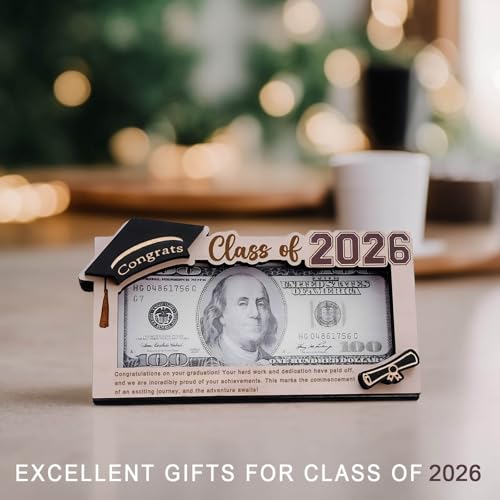 50% Off Wooden Graduation Money Holder for Class of 2026 - Image 7