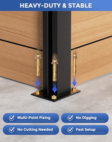 50% Off Heavy-Duty Aluminum No-Dig Fence Post - Image 4