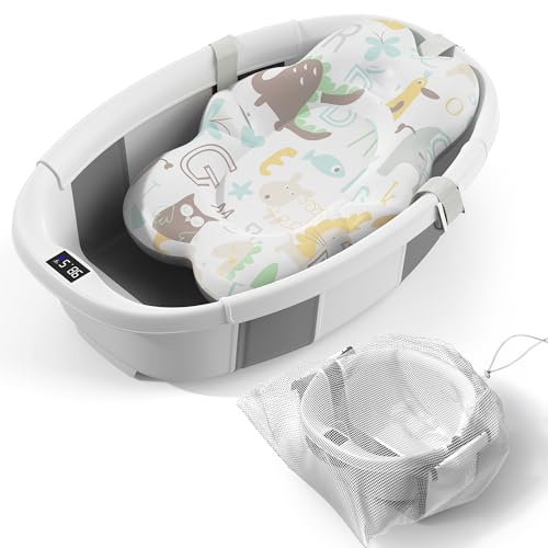 45% Off Spluvvly Collapsible Baby Bathtub with Thermometer - Image 1