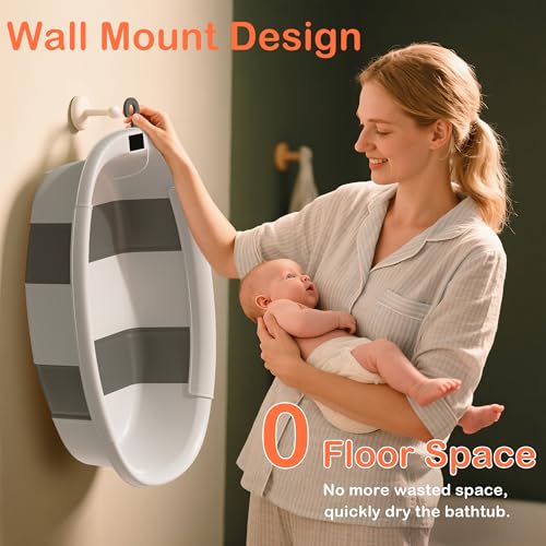 45% Off Spluvvly Collapsible Baby Bathtub with Thermometer - Image 6