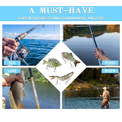 Save 5% on CHSMONB Lifelike Jointed Fishing Lures - Image 6