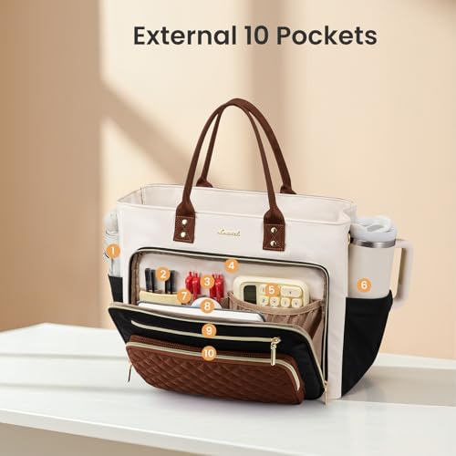 50% Off LOVEVOOK Insulated Lunch Tote with Laptop Compartment - Image 4