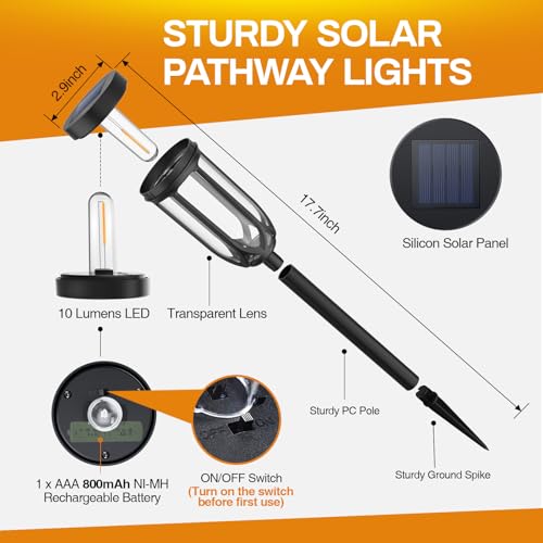 50% Off Barleit Solar Pathway Lights 8-Pack - Use Code FNNXL4MF - Image 3