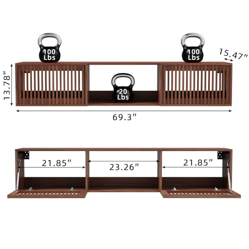 35% Off HOMMPA Floating TV Stand for 55-80" TVs - Image 2