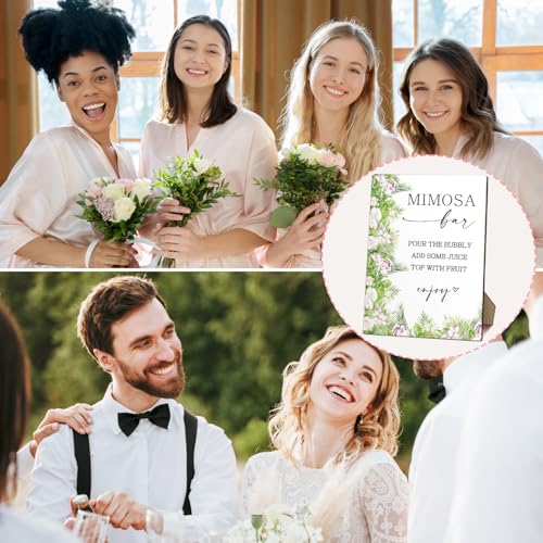 50% Off Floral Mimosa Bar Sign for Weddings & Parties - Image 5