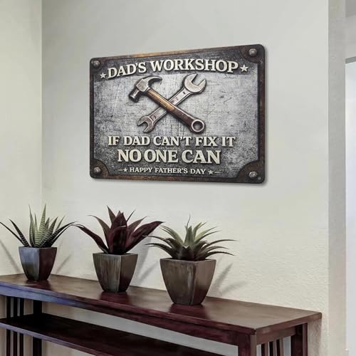50% Off Personalized Vintage Metal Sign for Dad's Workshop - Image 7