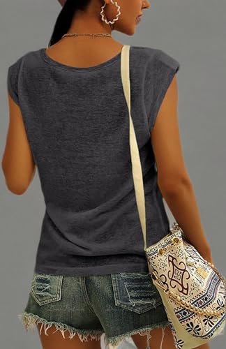 40% Off Fazortev Women's Rose Graphic V-Neck Tank Top - Image 4