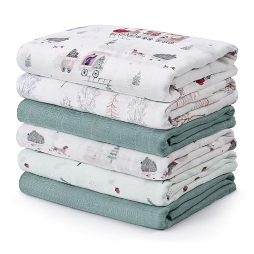40% Off GLLQUEN BABY 6-Pack Muslin Swaddle Blankets