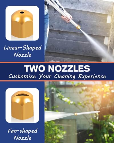 High Pressure Garden Hose Nozzle with Flexible Wand - Image 3