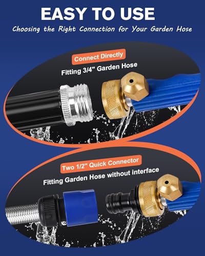 High Pressure Garden Hose Nozzle with Flexible Wand - Image 6