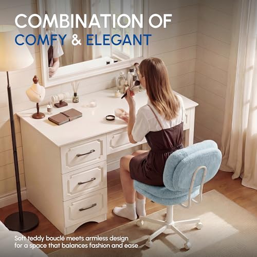 40% Off Dowinx Vanity Chair with Double-Layered Cushion - Image 4