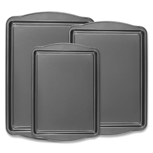 50% Off Funnydin 3-Piece Carbon Steel Baking Sheet Set - Image 1