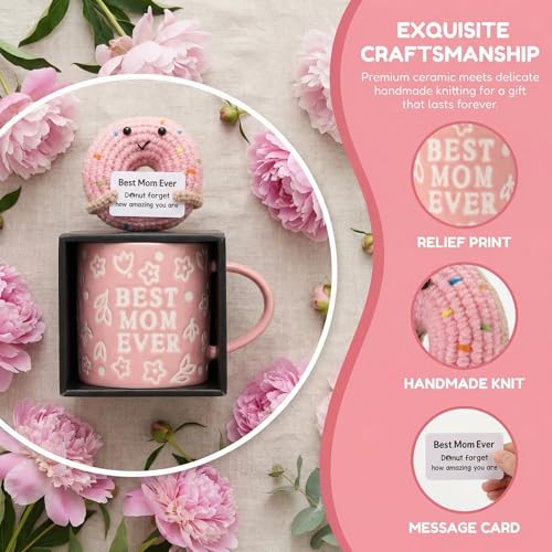 50% Off Mother's Day Gift Set with Mug & Crochet Donut - Image 3