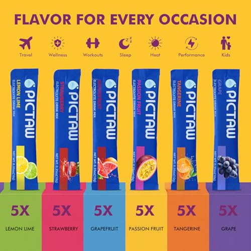 40% Off PICTAW Electrolyte Powder Packets - 30 Stickpacks - Image 6