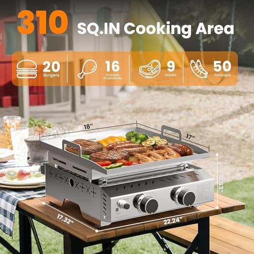 50% Off COWSAR 2-Burner Portable Tabletop Grill - Image 2