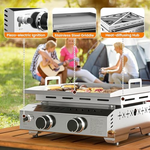 50% Off COWSAR 2-Burner Portable Tabletop Grill - Image 4