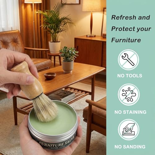 50% Off Furniture Repair Salve & Brush Set - Restore Leather - Image 3