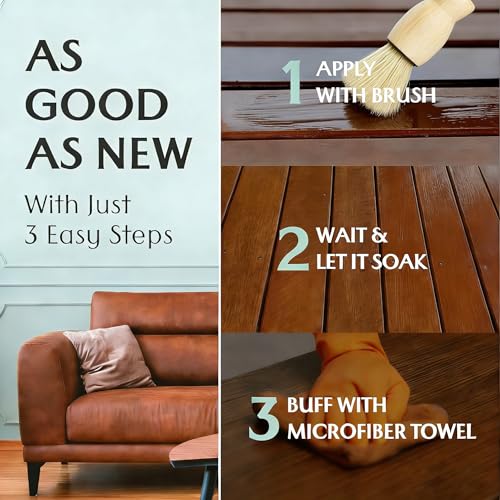 50% Off Furniture Repair Salve & Brush Set - Restore Leather - Image 5