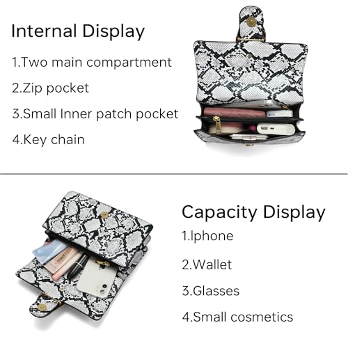 50% Off Snake Print Crossbody Purse with Code VGNXFCUE - Image 4