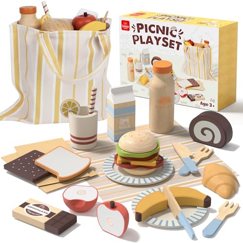 50% Off Lehoo Castle Wooden Play Food Set for Kids - Image 1