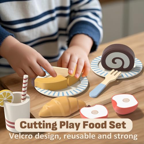 50% Off Lehoo Castle Wooden Play Food Set for Kids - Image 3