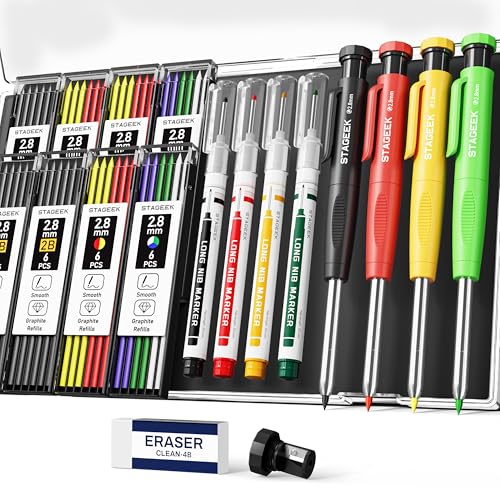 30% Off STAGEEK Carpenter Pencil Set with 52 Refills - Image 1