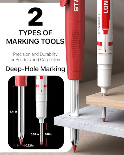30% Off STAGEEK Carpenter Pencil Set with 52 Refills - Image 2