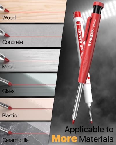 30% Off STAGEEK Carpenter Pencil Set with 52 Refills - Image 5