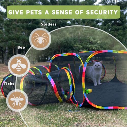 Save 14% on Portable Outdoor Cat Enclosure & Tunnel Playpen - Image 3