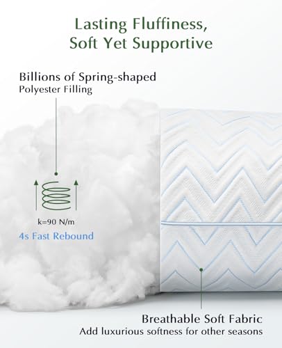 DIORIS Queen Cooling Pillows Set of 2 - Luxury Hotel Comfort - Image 2