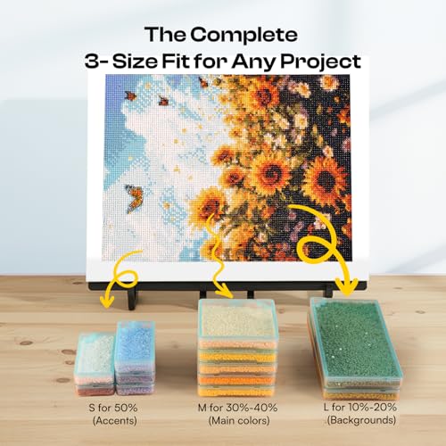 50% Off Caydo 60-Piece Diamond Art Storage Trays Kit - Image 4